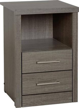 Laedo 2 draw 1 shelf bedside (SCQ)