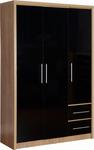 Zaragoza 3 Door 2 Drawer Wardrobe (SCQ)